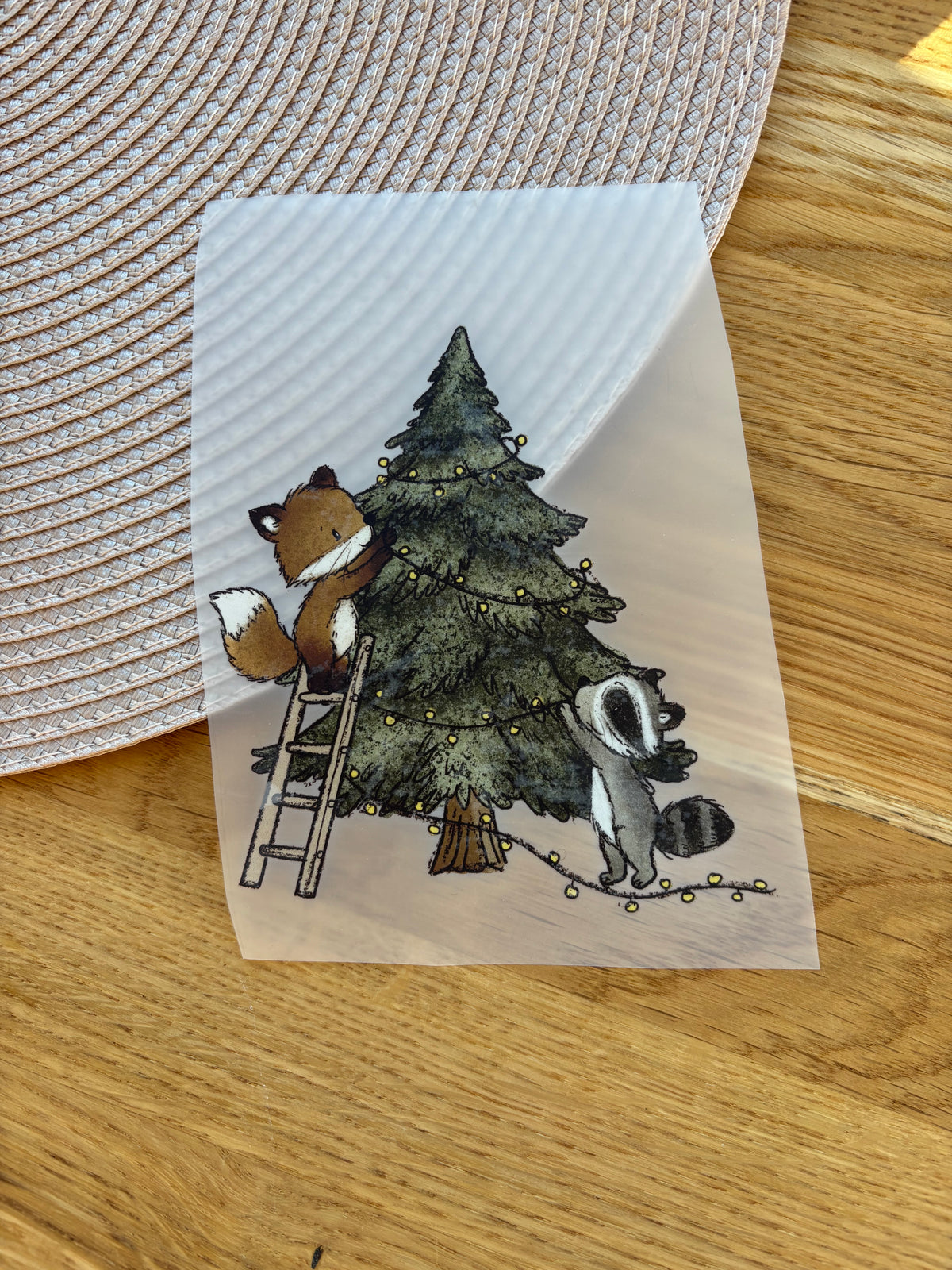 Bügelbild Winterwald