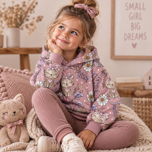 *VORBESTELLUNG*, French Terry, KittyBlume, Katzengold Design