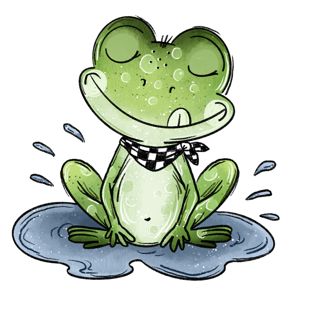 *VORBESTELLUNG* Bügelbild Froschtag