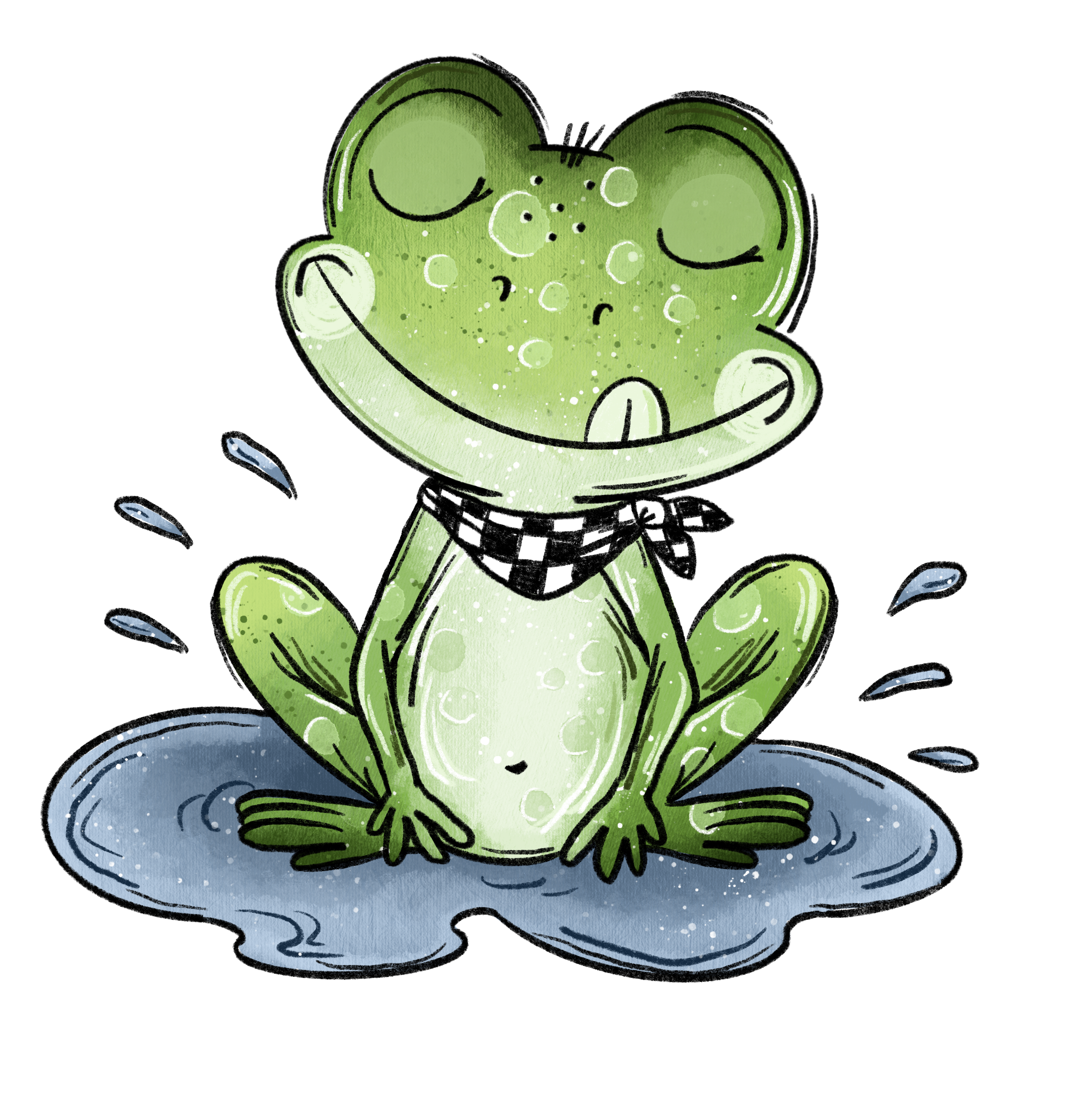 *VORBESTELLUNG* Bügelbild Froschtag