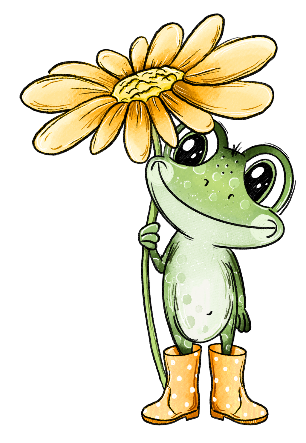*VORBESTELLUNG* Bügelbild Froschtag