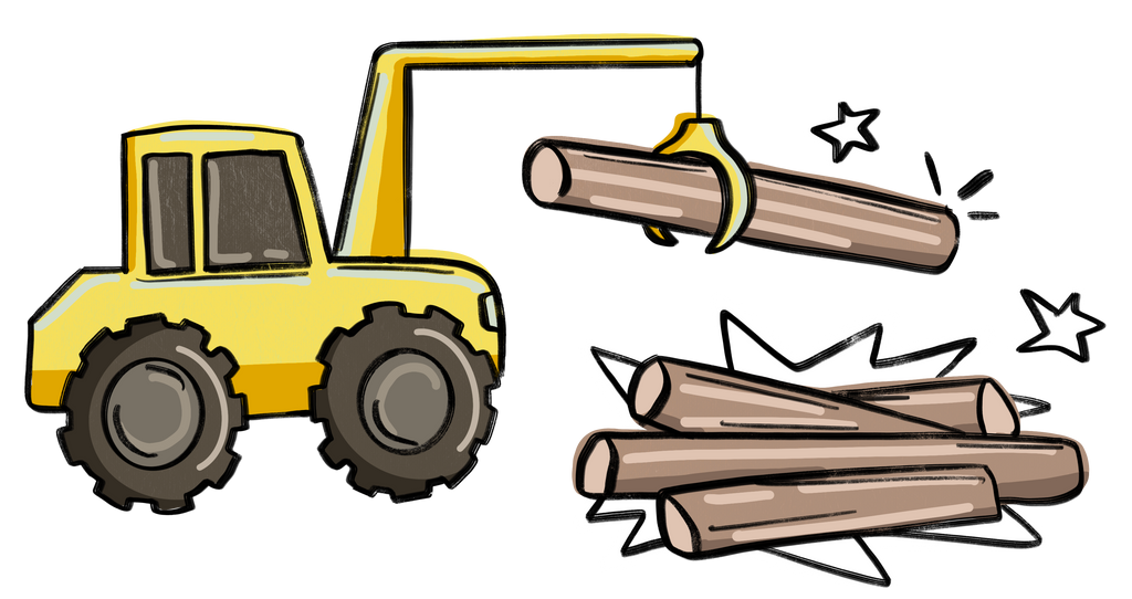 *VORBESTELLUNG* Bügelbild Holzmacher