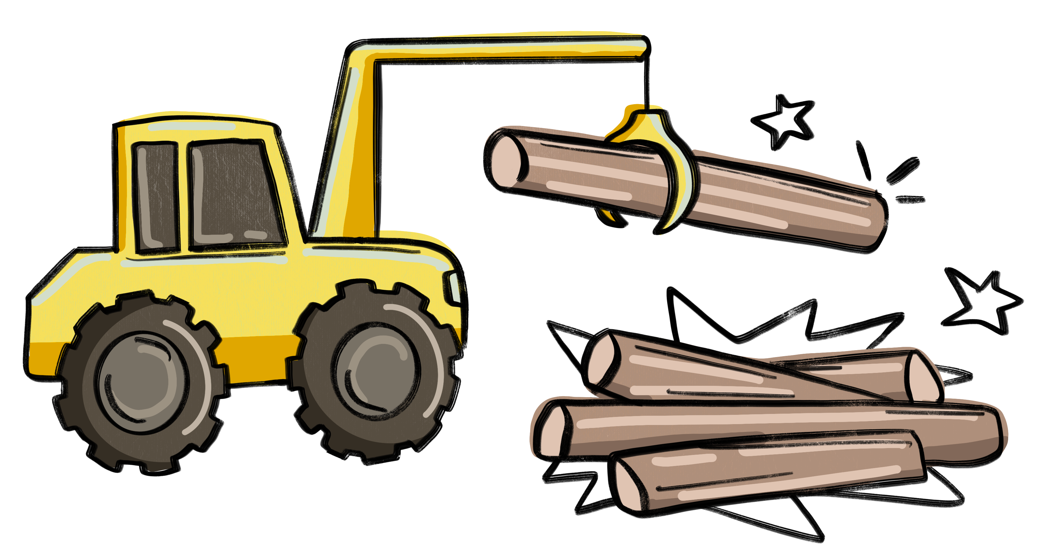 *VORBESTELLUNG* Bügelbild Holzmacher