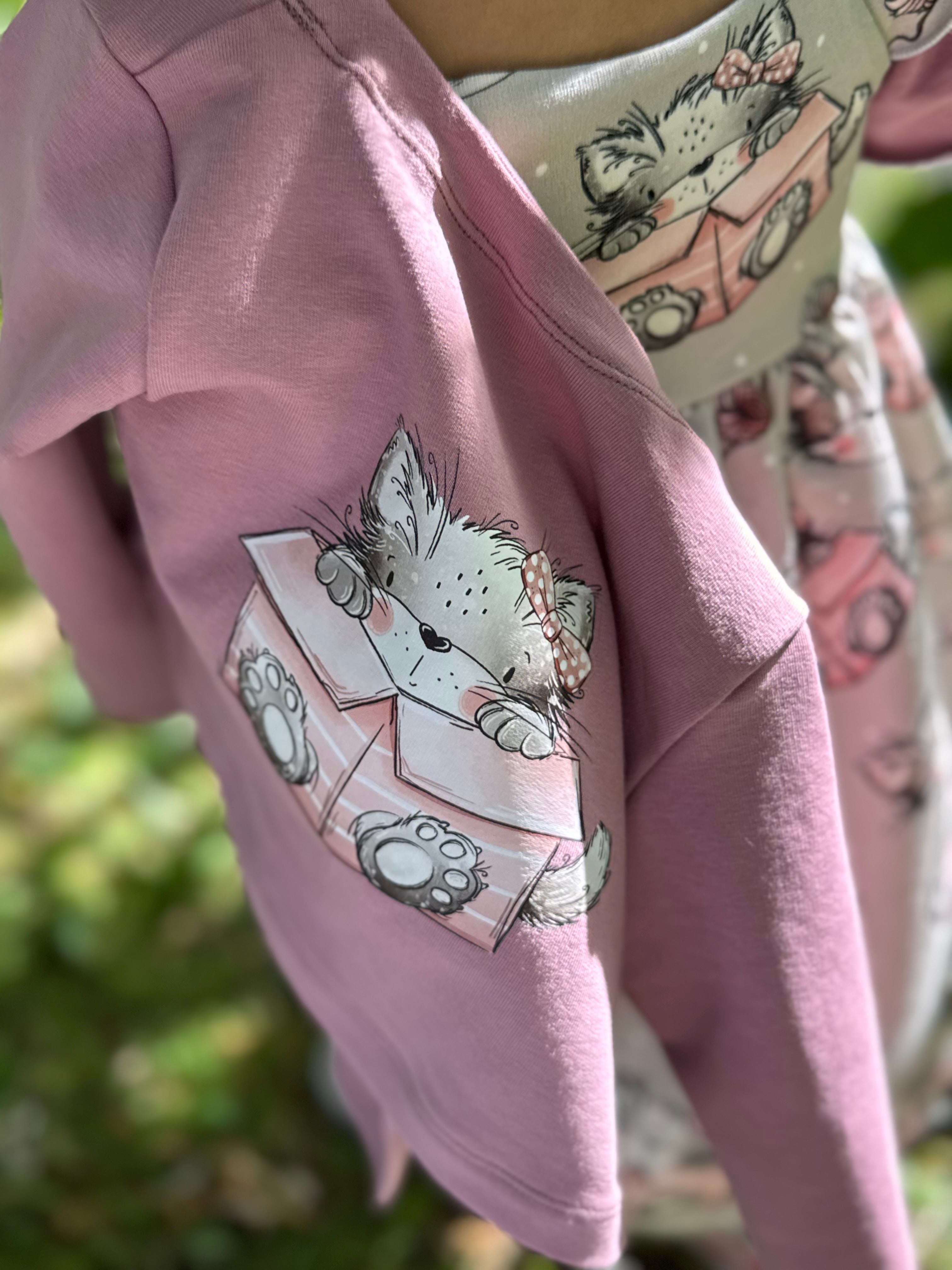 French Terry, Catbox, Katzengold Designs
