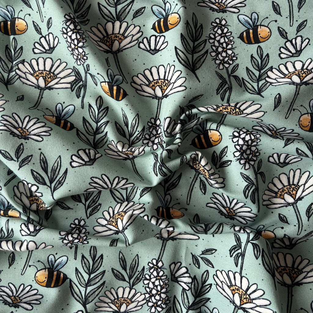 French Terry, Wiese, sage