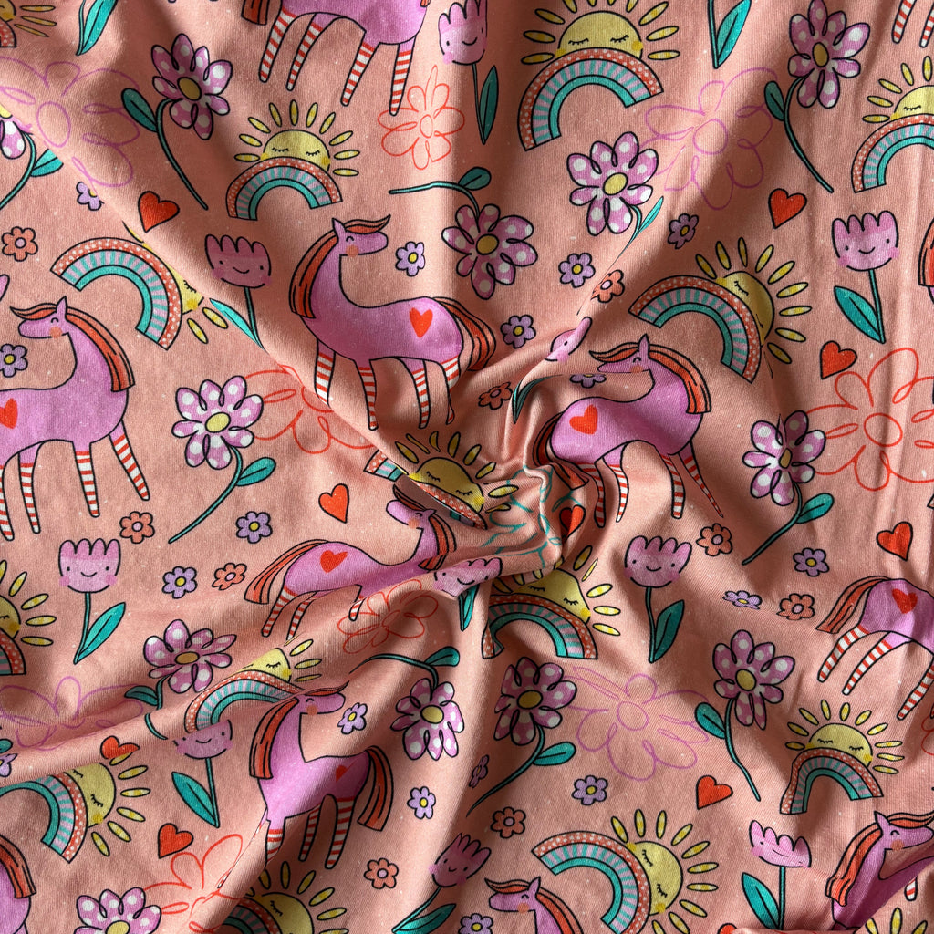 Jersey, Bunter Tag, peach