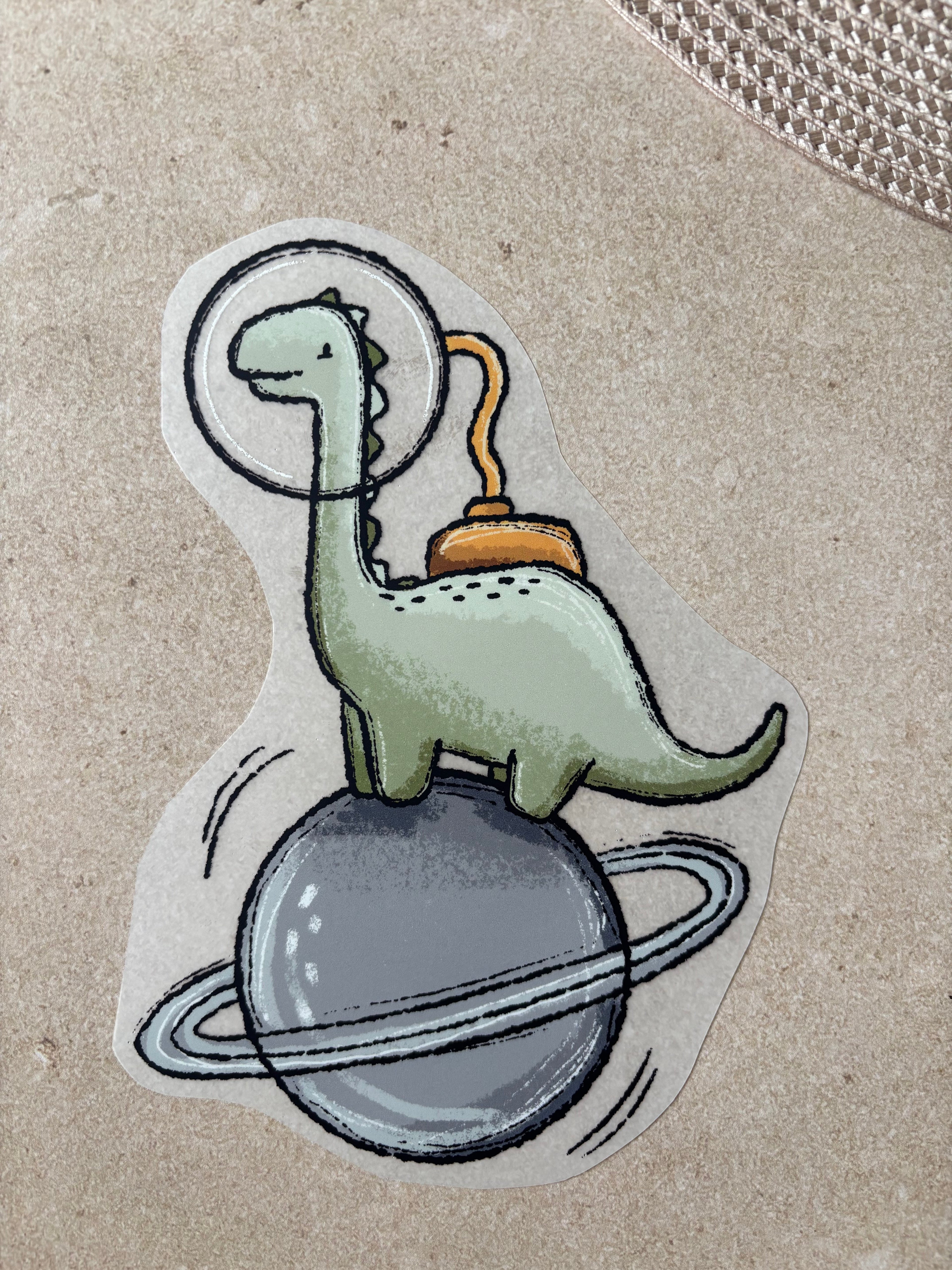 Bügelbild Space Dino