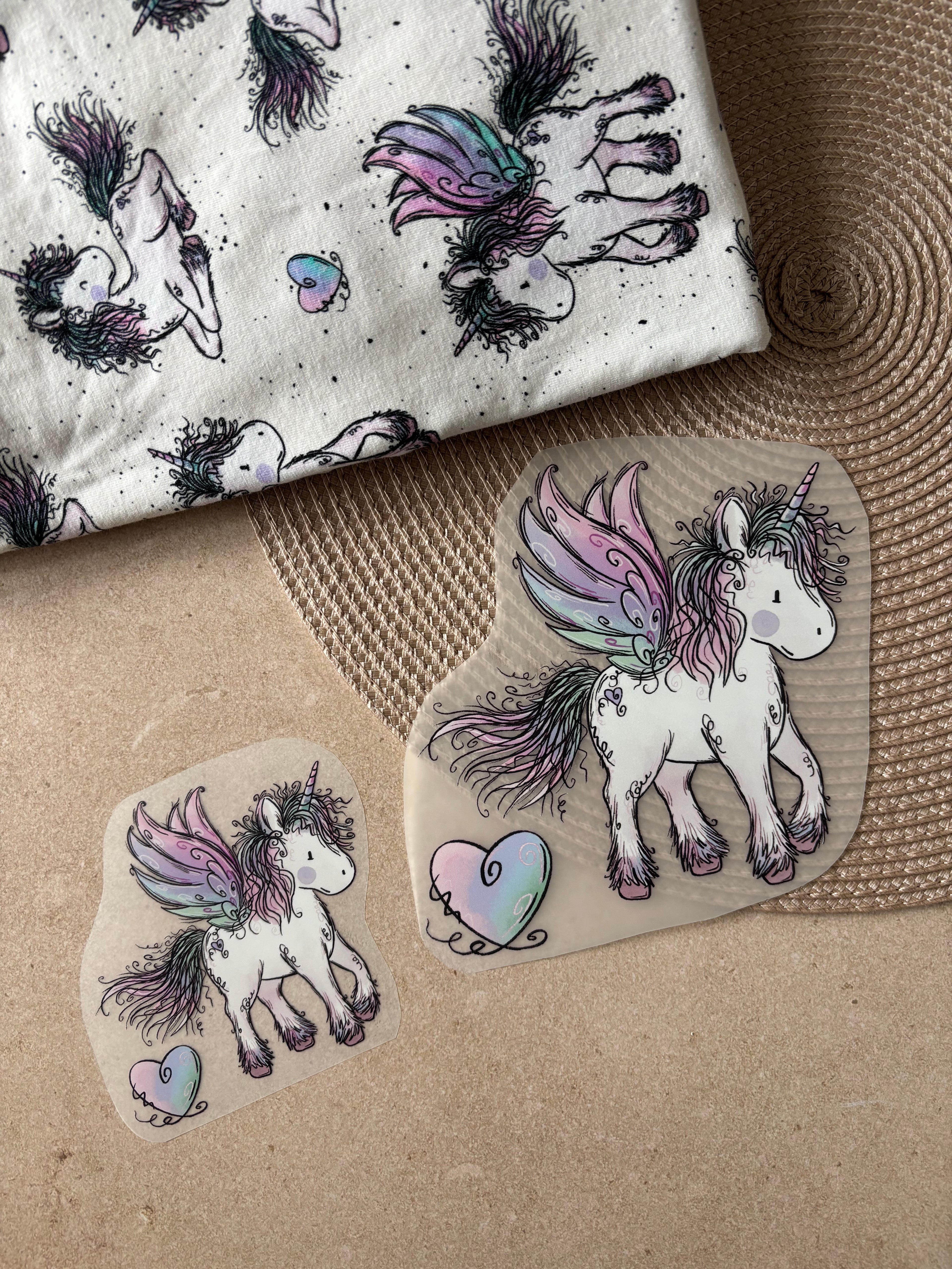 Bügelbild Einhornzeit