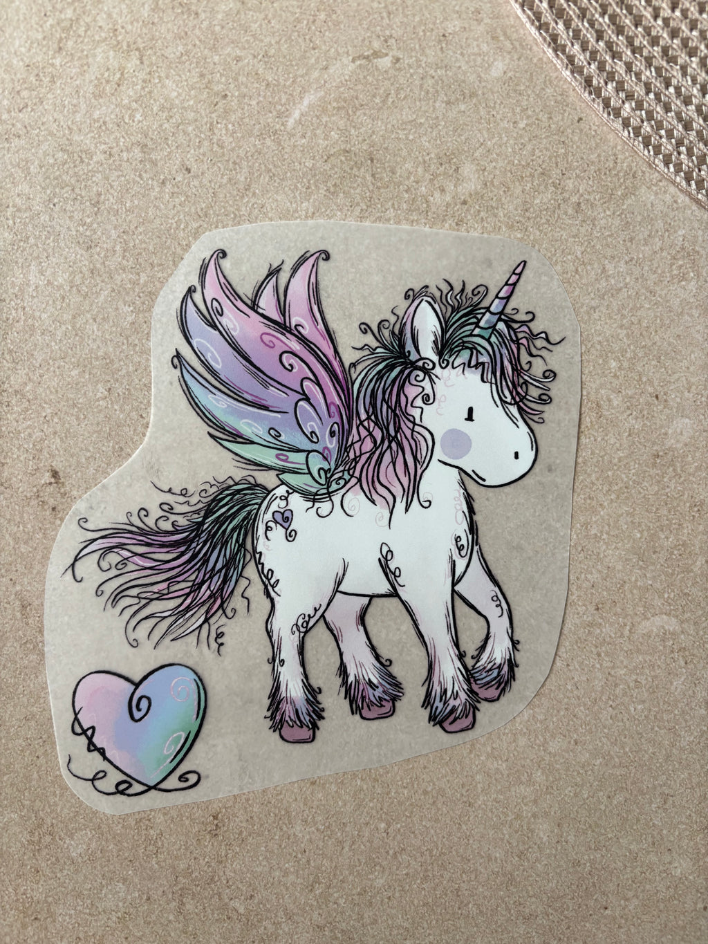 Bügelbild Einhornzeit