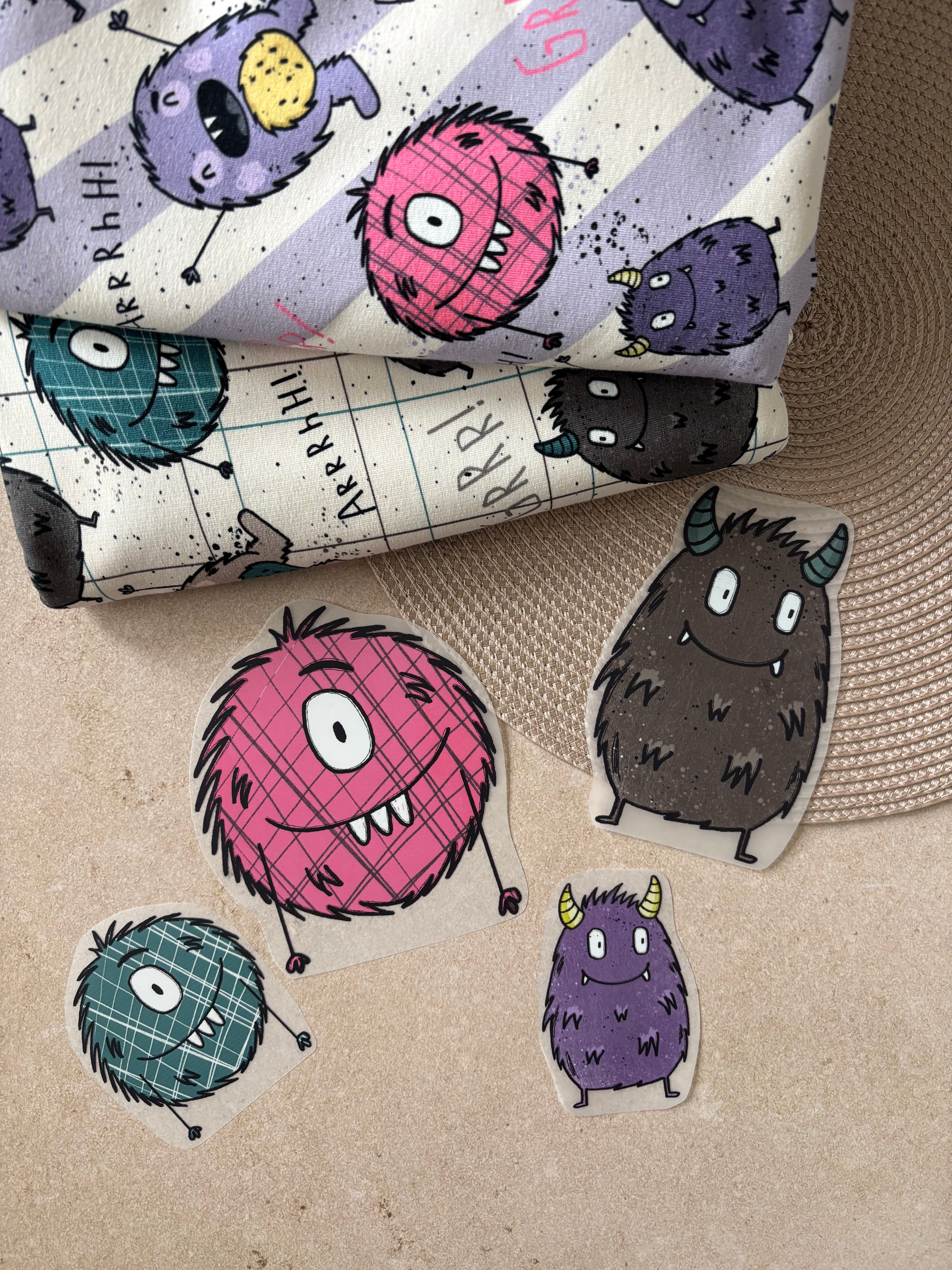 Bügelbild Mini Monster