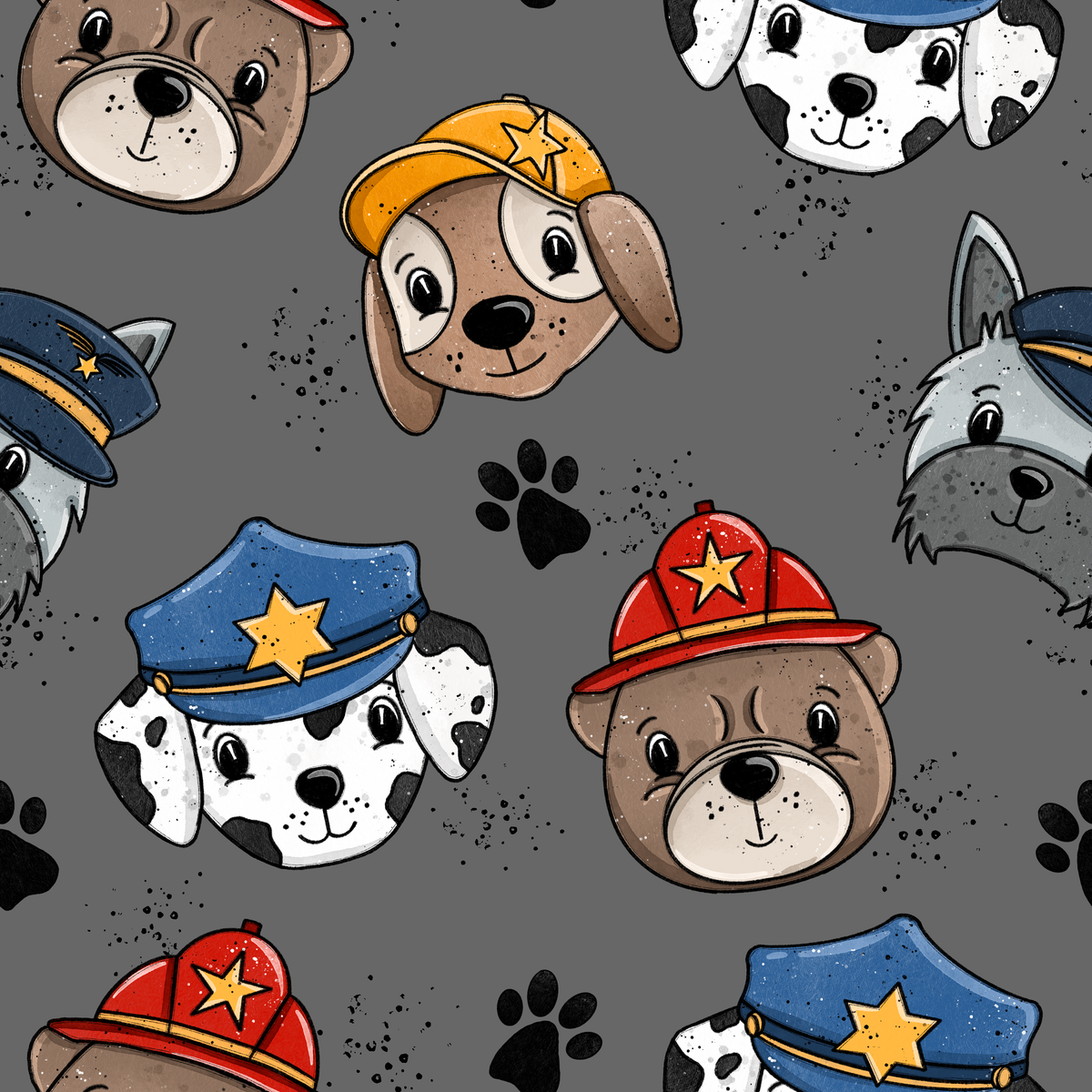 *VORBESTELLUNG*, French Terry, Hundehelden, Katzengold Designs