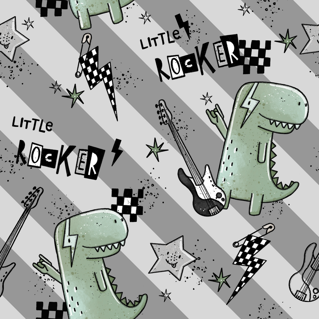 *VORBESTELLUNG*, French Terry, LittleRocker, Katzengold Design