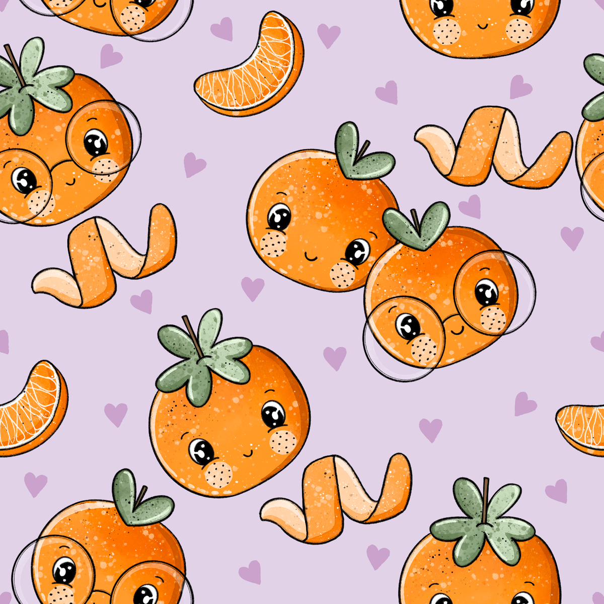 French Terry, Mandarine, Katzengold Designs, 80 cm Stück