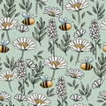 French Terry, Wiese, sage