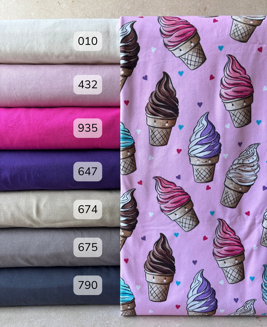 Jersey, Softeislein, pink