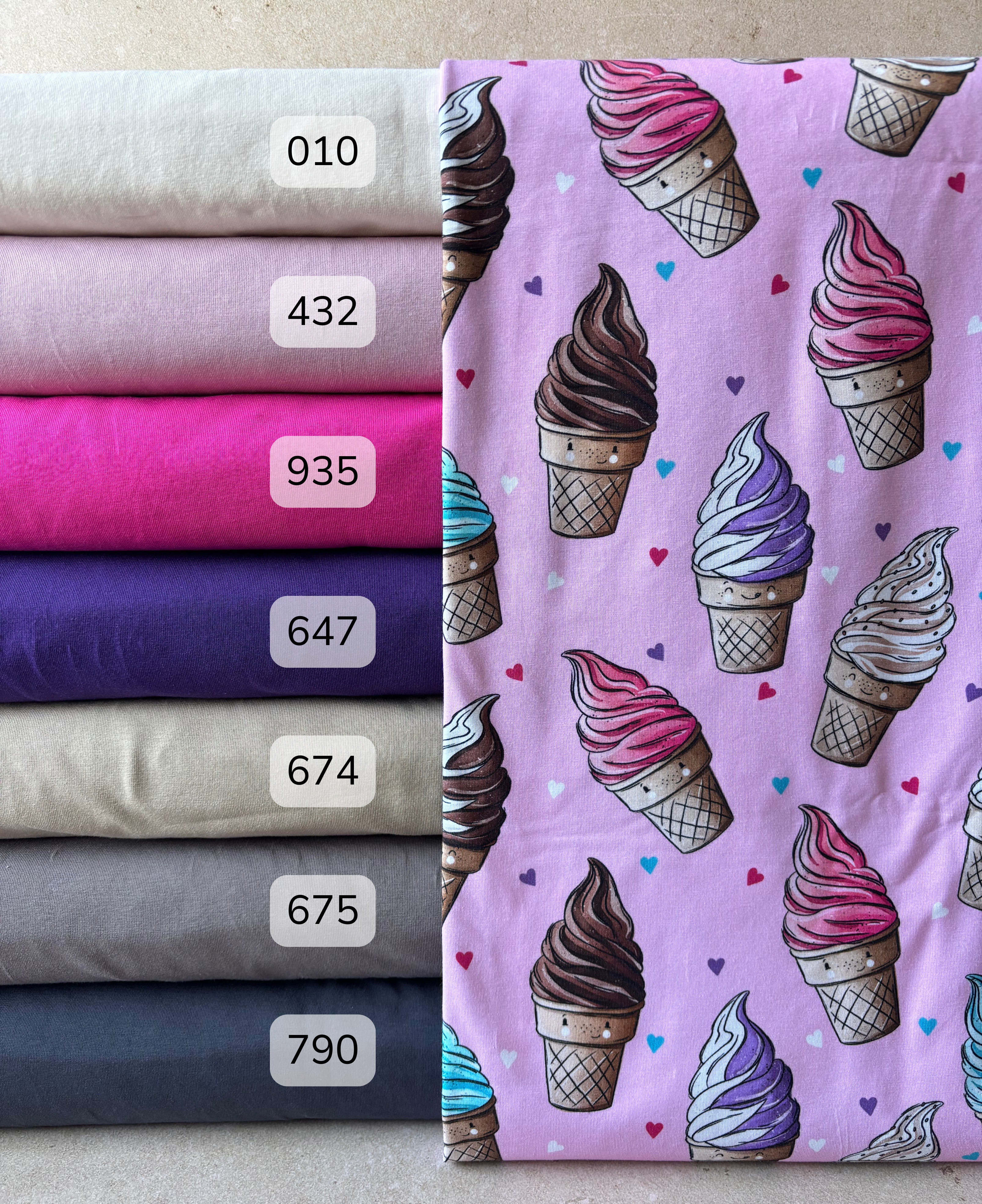 Jersey, Softeislein, pink