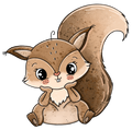 *VORBESTELLUNG* Bügelbild Squirrel Zoe